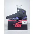 thumbnail image 3 of Ni - ke Size 13 - Air Jordan 7 Retro PE Ray Allen Black Purple Green Suede (304775-053), 3 of 5