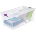 thumbnail image 2 of 4-Pack 110 Quart ClearView Latch Box Stackable Organizer Bins with Secure Lids for Home Storage, 2 of 7