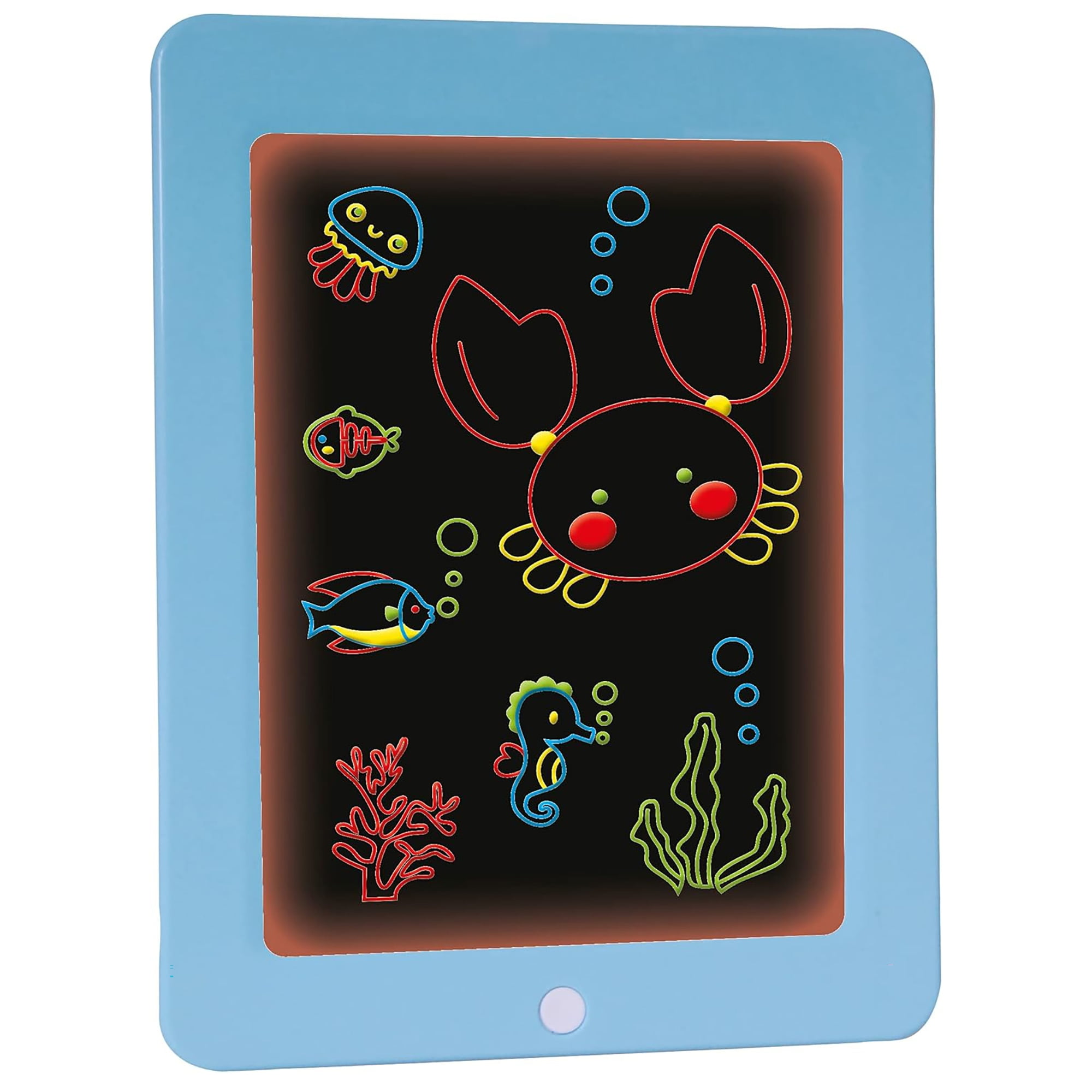 Buddy & Barney: Neon Glow Drawing Board - See-Through Light-Up Drawing Surface, 8-Mode Glowing LED, 4 Erasable Pens, Creative Activity, Kids Ages 5+