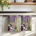thumbnail image 7 of Spring Flower Kitchen Towels Set of 1, Garden Blossom Fantasy Floral Pastoral Oil Painting Absorbent Dish Towels for Kitchen, Microfiber Hand Towel, Quick Drying Tea Towel for Cleaning Dishcloths, 7 of 7