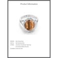 thumbnail image 5 of Gem Stone King 4.82 Ct Oval Brown Tiger Eye 925 Sterling Silver Ring, 5 of 5
