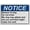 Warning Sign 1, variant on ANSI Novelty Sign Beware of Dog May Attack and Make Him Sick - 8"x12" Weatherproof UV Resistant Plastic Safety Sign