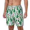 thumbnail image 2 of Balery Cactus Plants Mens Swim Trunks Swim Shorts for Men Quick Dry Inseam Beach Shorts with Compression Liner Pocket-Small, 2 of 9