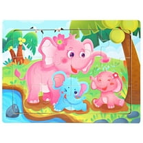 MeetYTOYS 9 Piece Animal Jigsaw Puzzles, Preschool Educational Wooden Puzzles Learning Toys Brain Teaser Boards Birthday Gift