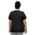 thumbnail image 3 of Athletic Works Women's and Women's Plus Core Active V-Neck T-Shirt, Sizes XS-4X, 3 of 6