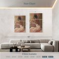 thumbnail image 4 of Elephant Stock Pink Seated Lady Wall Art - Vertical Multi Panel Canvas - Living Room Wall Decor - Fashion And Beauty Multi Panel - Brown And Orange Decor By Rony X - 48" x 74", 4 of 8