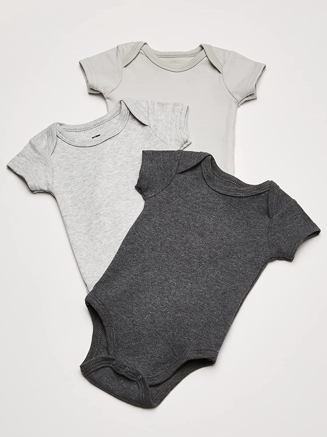 Hudson Baby Short Sleeve Bodysuits, 7-Pack, Newborn- 24 Months