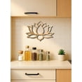 thumbnail image 5 of Large Modern Lotus Metal Wall Art Decor, Elegant Floral Metal Wall Hanging Ornament, Stylish Lotus Sculpture Wall Decoration Perfect for Living Room Indoor Home Decor to Enhance Interior Ambiance, 5 of 5