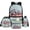 Mushroom Raccoon, variant on Uorisanigo Sea Whale Backpack for Boys Girls Backpack with Lunch Bag Pencil Case Water Bottle Sleeve, 4 Pcs School Bag Set for Elementary Middle Bookbag