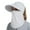 White, variant on MINZON Sun Hat, with Neck Flap, Women Summer Sun Hat Outdoor Riding Solid Color Mask Sun Hat, Black