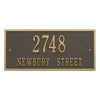 Personalized Whitehall Product Hartford 2-Line Wall Plaque in Bronze/Gold