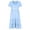 Light Blue, variant on HBBIKVI Square Neck Cottagecore Dress for Women Summer Short Sleeve Peasant Midi Dress with Puff Sleeves,Elastic Waist,and Tiered Ruffle Skirt for Vacation Outings