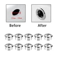 thumbnail image 4 of yuksok 10 Pieces Sink Overflow Basin Sink Overflow Cap for Bathroom Kitchen Wash Basin Hollow, 4 of 9