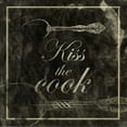 thumbnail image 2 of Grey, Jace 12x12 Black Ornate Wood Framed with Double Matting Museum Art Print Titled - kiss the cook, 2 of 4
