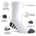 thumbnail image 4 of DIFFYBOX Mens Cushioned Athletic Crew Socks, 5 Pairs Moisture Wicking Breathable Work Hiking Running Socks for Men Size 10-13 & 13-15, 4 of 7