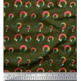 thumbnail image 1 of Soimoi Green Rayon Fabric Text & Paint Brush Art & Craft Print Fabric by the Yard 42 Inch Wide, 1 of 3