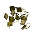 thumbnail image 3 of Pendientes colgantes en Almohadilla Ajuste de bisel cuadrado Joyería de bronce vintage, 3 of 7