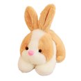 thumbnail image 2 of Neinkie Realistic Rabbit Stuffed Toy High Simulation Strong Flexibility Decorative Toy Lying Down Posture Bunny Plush Toy for Wedding, 2 of 9