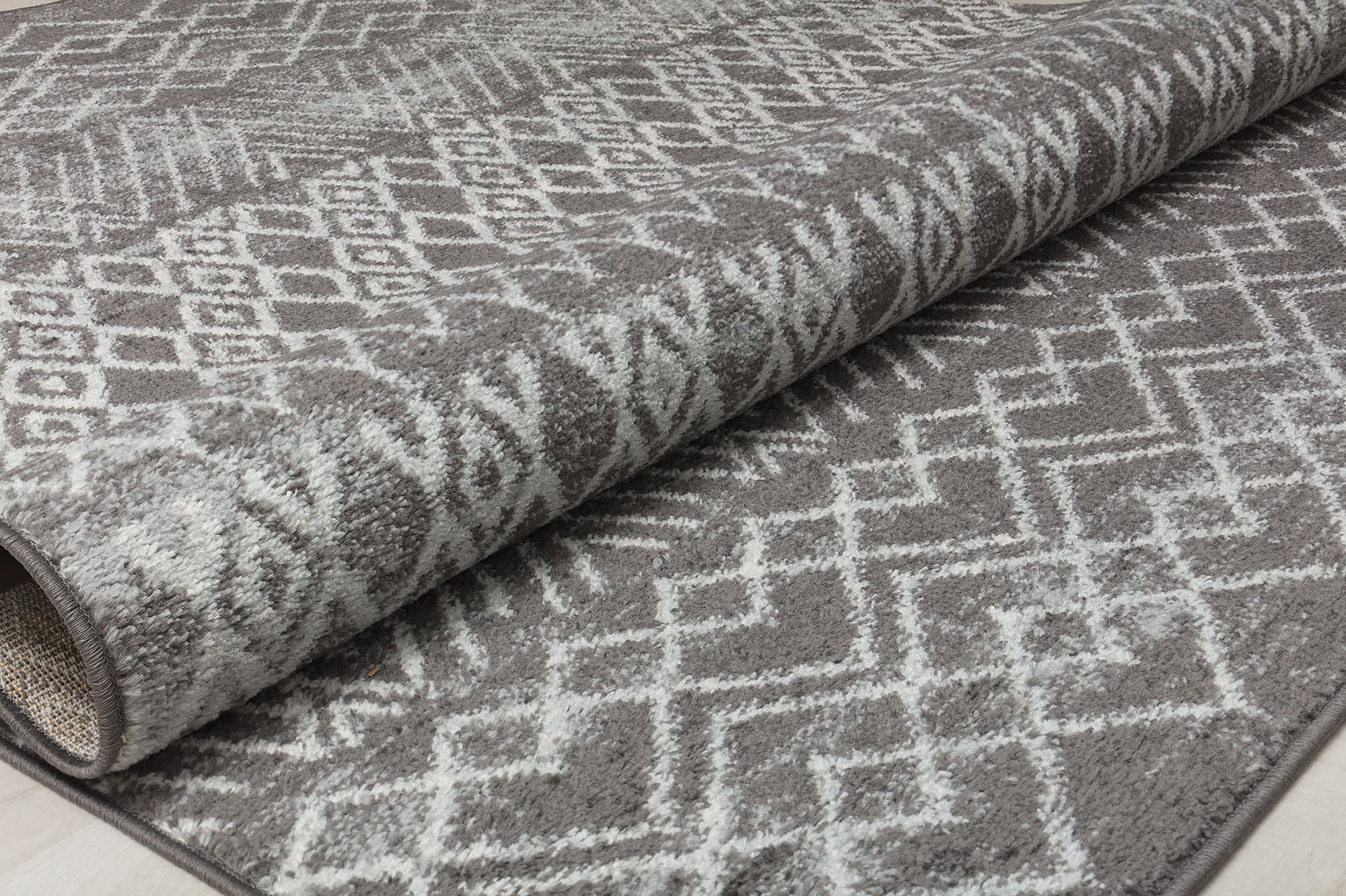 Mason Brooks Ryder KN20B Nocturne Gray Moroccan Tribal Gray Area Rug, 2'6" x 8'