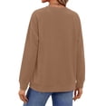thumbnail image 4 of Fantaslook Pullover Sweatshirts for Women Crewneck Long Sleeve Shirts Casual Tunic Tops Fall Clothes, 4 of 9