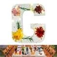 thumbnail image 2 of Binwennn Handmade Floral Night Light Floral Resin Night Light Letter Floral Resin Night Light Flower Resin Letters With LED Light Floral Resin Letter Nightlight Motion Night Light Plug in Night Light, 2 of 3