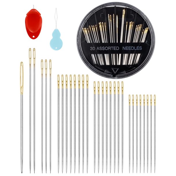 Agujas de coser FIVEIZERO, kit surtido de 30 agujas para bordado a mano