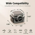 thumbnail image 2 of Desk USB Magnetic Cable Clips,6Pcs Flip-top Cord Organizer with Strong Adhesive Wire Organizer for Cable Management, 2 of 4