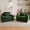 Green, variant on WACASA Modern Accent Chair and a Half, 49.5'' W Oversized Chairs in Living Room, Chenille Comfy Reading Chair, Armchair with Wide Armrests, Blue