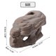 thumbnail image 4 of Cueva de cerámica para decoración de acuarios, cueva oculta para peces pequeños, marrón, 5.71 x 3.15 x 2.56 pulgadas, 4 of 7