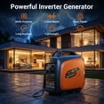 thumbnail image 3 of Efurden 2800W Portable Generator, Inverter Generator for Outdoor Camping and Emergency Home Use, RV Ready, 3 of 10