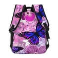 thumbnail image 5 of Defioc Purple Vintage Butterfly Pattern Laptop Backpack,Travel Backpack Outdoor Activities Bag Daypack for Travel Hiking Shopping Daily, 5 of 5