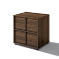 thumbnail image 6 of LuxenHome 21.65” Walnut Nightstand & End Table with Two-Drawer Storage in Durable Manufactured Wood, 6 of 8