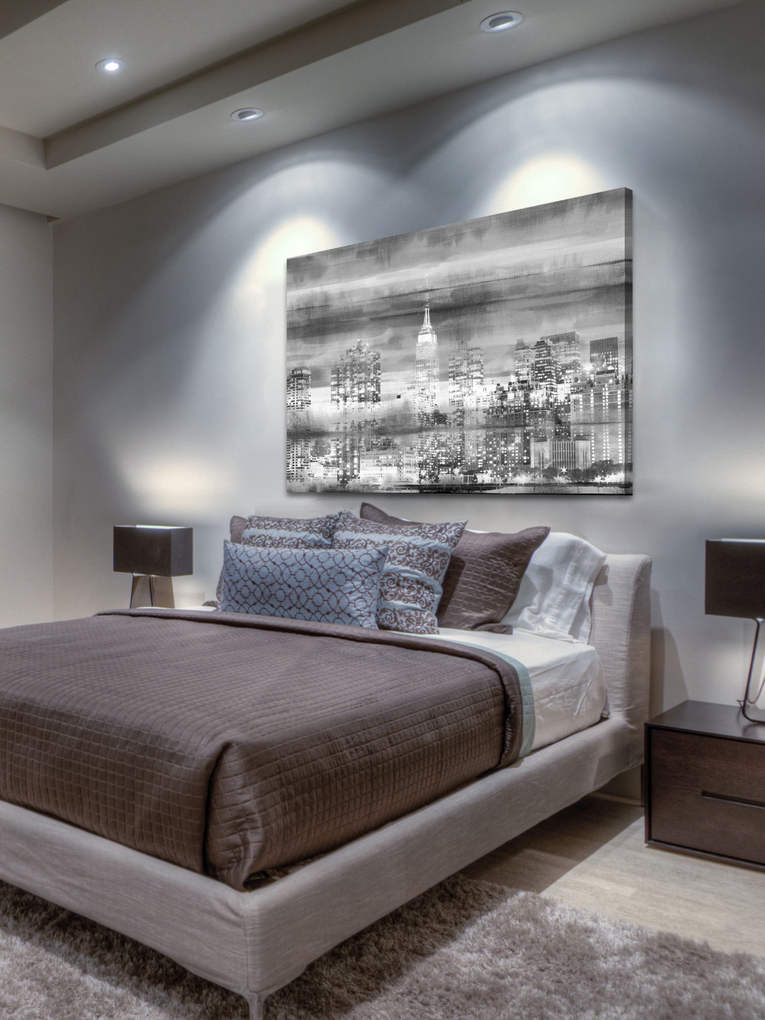 Parvez Taj "Big Apple Night" Print on Canvas