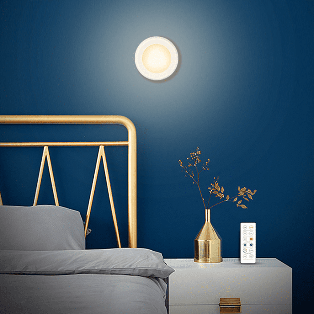 Lowestbest 6Pcs LED Color Changing Puck Lightings, Battery Powered Dimmable Night Light with Wireless Remote Controls for Cabinet & Counter Lowestbest 6Pcs LED Color Changing Puck Lightings, Battery Powered Dimmable Night Light with Wireless Remote Controls for Cabinet & Counter
