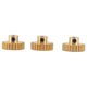 thumbnail image 2 of 3PCS 3.175mm Shaft Brass Pinion Motor Gear M0.8 for 1/10 1/8 RC,23t, 2 of 5