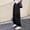 Black, variant on SNKSDGM Back-to-School Girls Cargo Pants High Waisted Wide Leg Casual Trousers with Pockets Trendy Streetwear for Kids Outdoor Hiking Comfortable