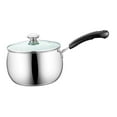 thumbnail image 3 of Tongina Saucepan with Glass Lid with Handles Cookware Soup Pots Small Milk Pot Sauce Pan for Camping Home Restaurant Noodles Stovetop 22cmx12cm, 3 of 8