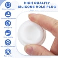 thumbnail image 3 of Uxcell 15 Pcs Tapón de Silicona en Forma de T, Diámetro 28 mm/1.1 Pulgadas, Tapón de Silicona Impermeable Reutilizable para Sellar Agujeros Redondos en Equipos de Tuberías, Blanco, 3 of 7