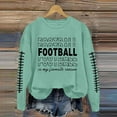 thumbnail image 2 of WEAIXIMIUNG Chandails d'Automne pour Femmes Grande Taille Femmes Décontracté Manches Longues Léger Col Rond Chandails Graphique de Football Imprimé Chandail Chandails Blouse Haut, 2 of 4