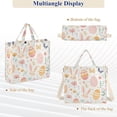 thumbnail image 6 of FORMRS Womens Corduroy Tote Bag Crossbody Shoulder Handbag with Pocket, Pink Easter Eggs, 6 of 7