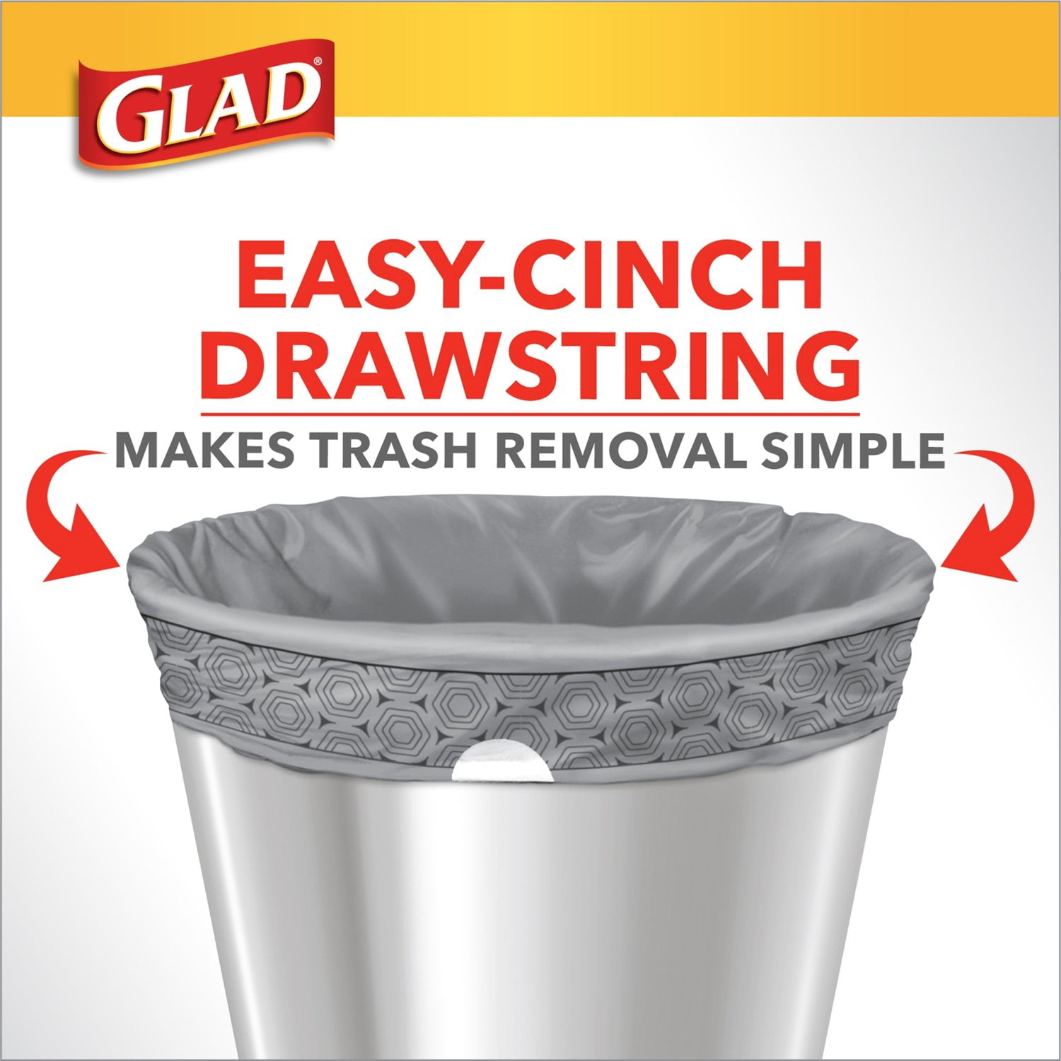 Glad Drawstring 8 Gallon Trash Bags - Fresh Clean - Pack of 80 for sale  online