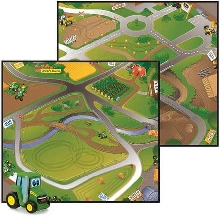 Tomy - John Deere Playmat With Johnny Tr