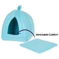 thumbnail image 3 of PETMAKER Cat House for Kittens, Rabbits, and Other Small Animals (Blue), 3 of 7