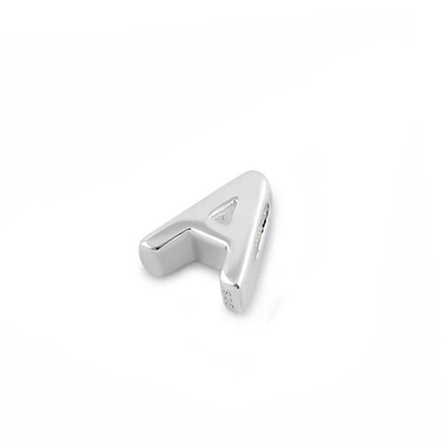 Capital A Initial Letter Personalized Tiny 925 Sterling Silver Pendant Jewelry