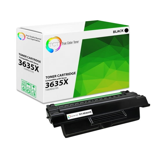 TCT 3635X Toner Cartridge - Compatible With Xerox 3635X 108R00795 Black High Yield