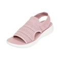 thumbnail image 4 of Rokment Womens Orthopedic Walking Sandals with Arch Support Lightweight Comfortable Elastic Mesh Open Toe Memory Foam Slip on Workout Sneakers Summer Shoes for Tennis Hiking Pink Size 9, 4 of 5