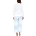 thumbnail image 3 of INSPIRE CHIC Women's Sleepwear Lounge Long Sleeve Nightwear Warm Flannel Pajama Set L White, 3 of 5