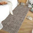 thumbnail image 3 of Garvee Tapis Coureur Uni 2'x6', Tapis d'Accent Modernes Lavables Pliables Imprimés pour Intérieur, Tapis Moquette Résistant aux Taches à Poils Courts Doux pour Entrée Chambre Couloir Cuisine, Brun, 3 of 8