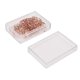 thumbnail image 2 of 100pcs Metallic Paper Clips Electroplating Process Rose Gold Paper Clips Non Skid with Storage Box for File Classification Tortoise Leaf, 2 of 4