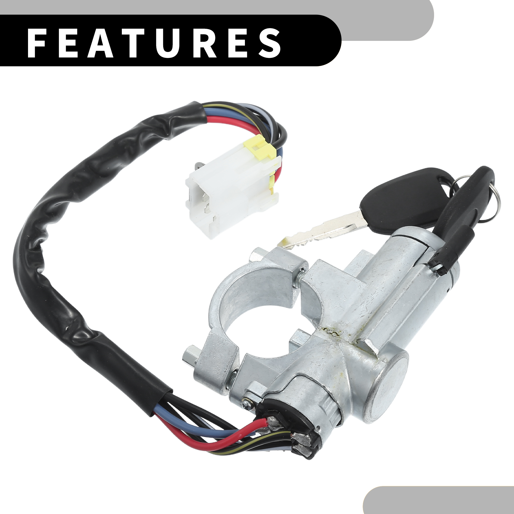 Unique Bargains Ignition Switch Lock Cylinder Assembly for Nissan D21 M.T 1 Set